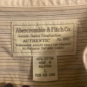 Vintage Abercrombie & Fitch Men’s Long Sleeve Shirt